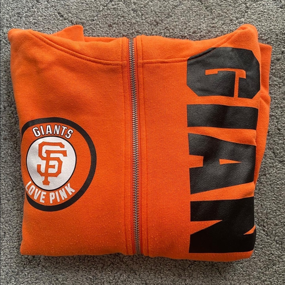 Pink Brand Orange color Giants jacket